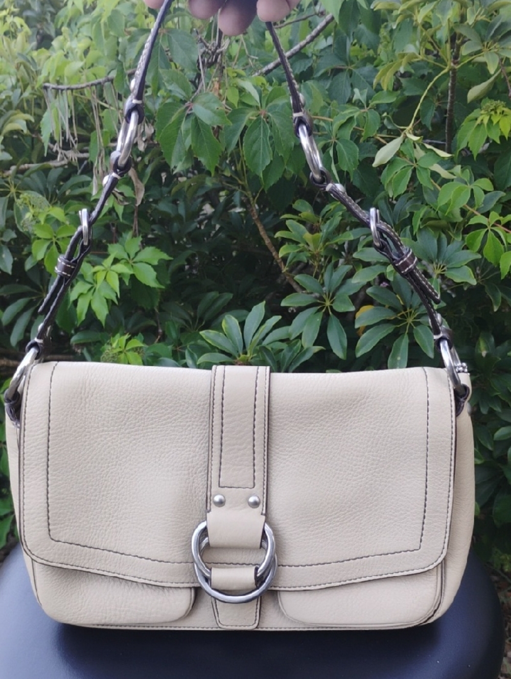 Coach Chelsea F10893 In Beige Pebbled Leather 2010 Bag In Great Condition